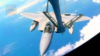 Aerial Refueling Mission - F-15E and KC-135 Stratotanker