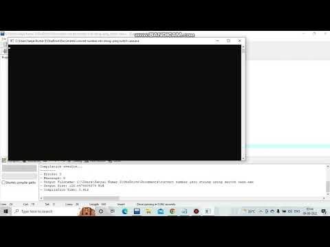 CONVERT THE NUMBER INTO THE STRING USING SWITCH CASE