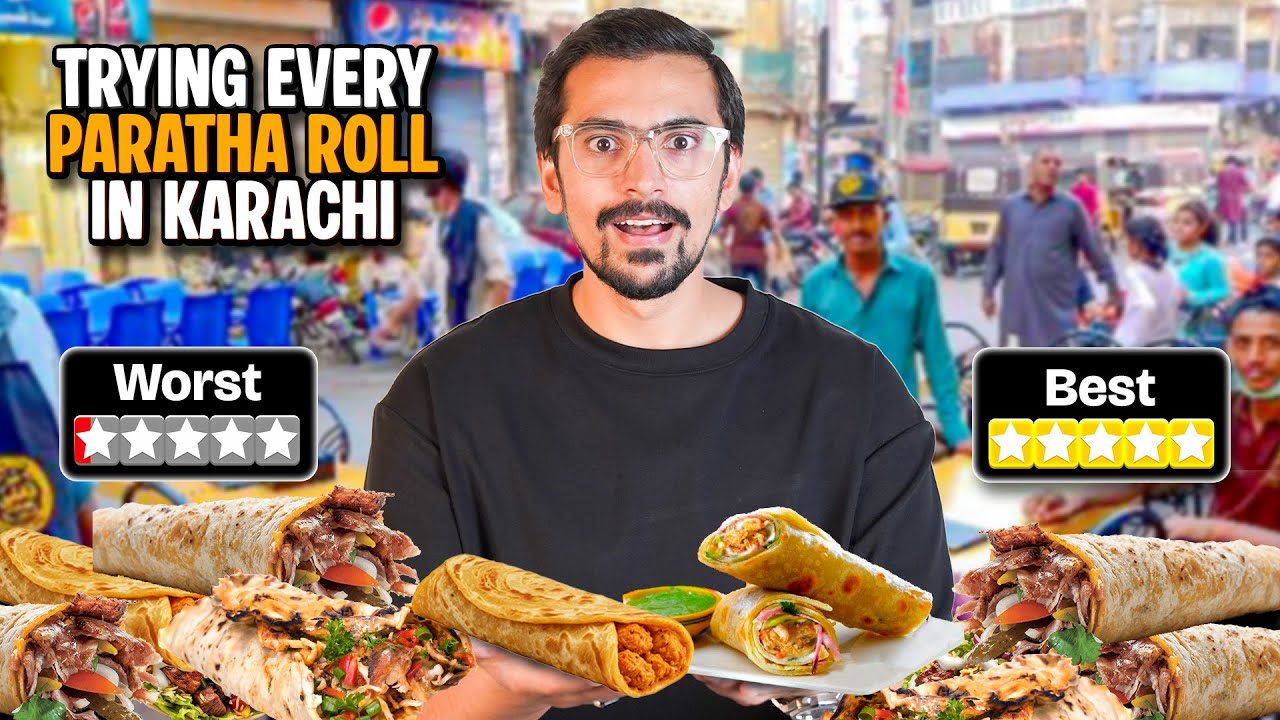 Trying Every Paratha Roll in KARACHI - Worst to Best Rated