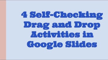 4 Self-Checking Drag and Drop Activity Ideas for Google Slides **Freebie in Description**