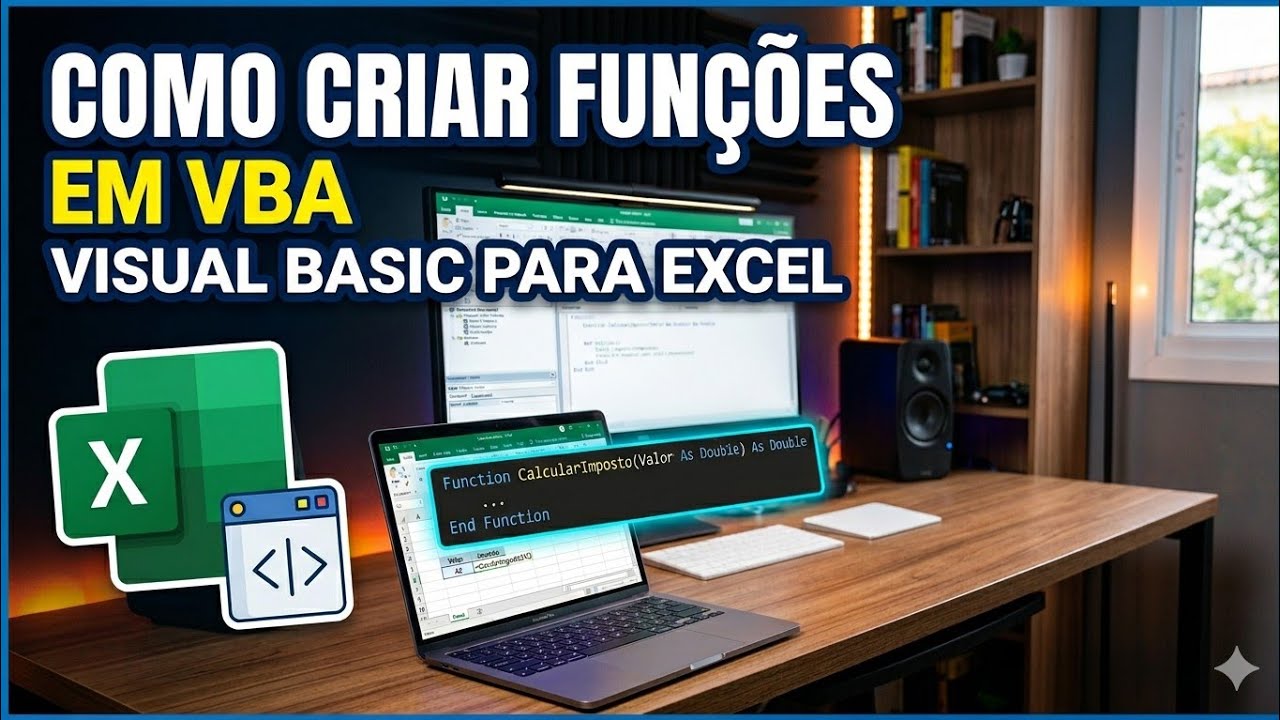 Como criar Funções em VBA Visual Basic para Excel - YouTube