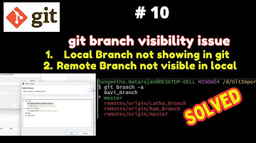 #git - 10 | Why is git branch not showing all branches? #natasatech