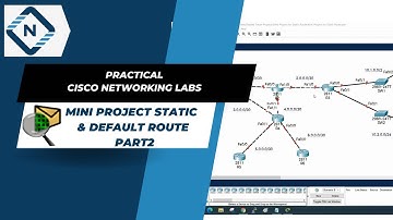 Mini Project Static and Default Route Part2 | CISCO Packet Tracer | Video # 33
