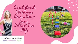 Candyland Christmas Decorations: Easy and Fun Dollar Tree DIYs