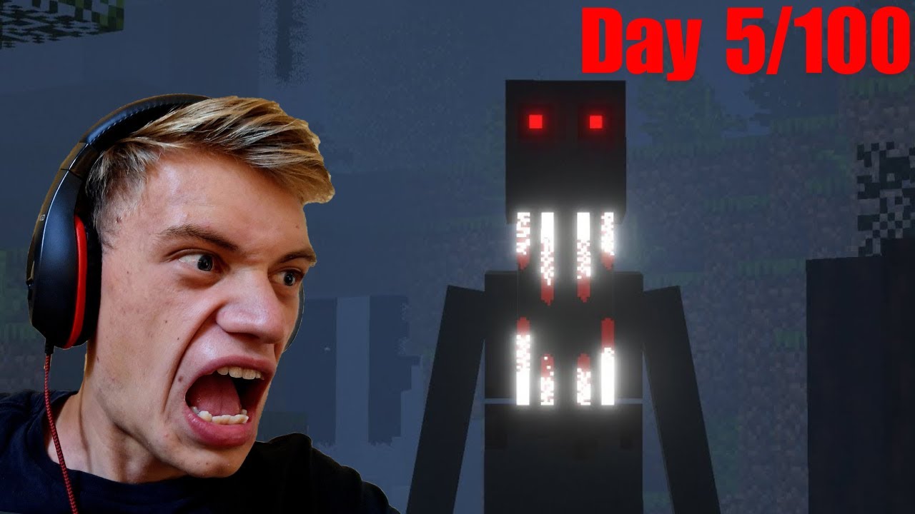 We survived 5 days in horror Minecraft😮(ep.1)