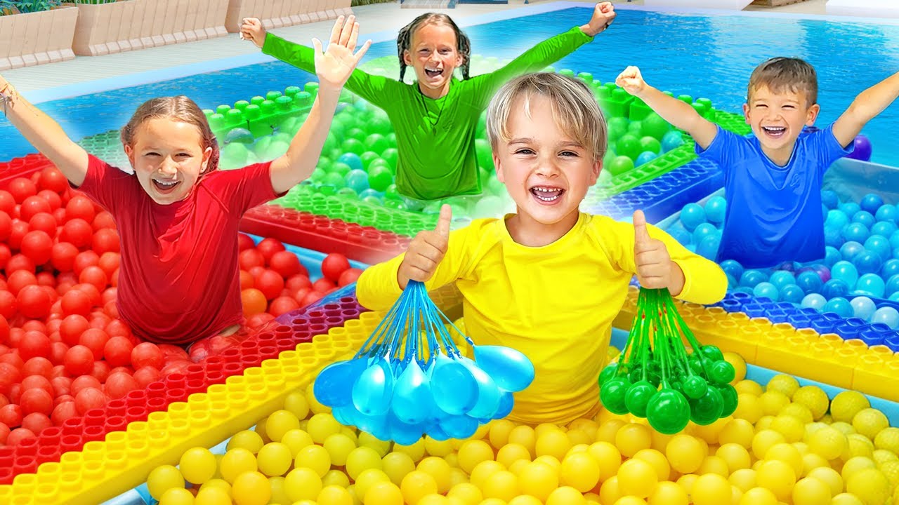 Четырёхцветный водяной челлендж