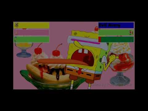 The SpongeBob SquarePants Movie Final Battle & Ending Scene Healthbars Version