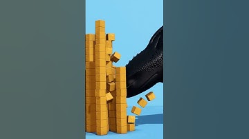 Toothless Playing 2 | Blender Rigid Body Physics Simulation #satisfying #animation #cute