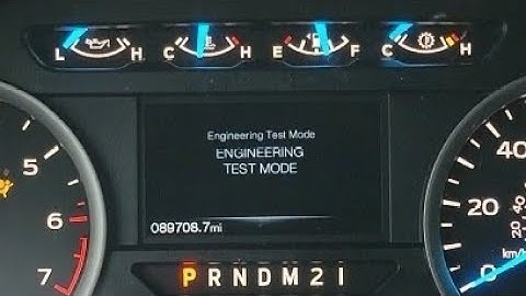 Trick - Fords Engineering Test Mode