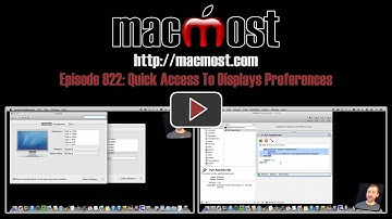 Quick Access To Displays Preferences (MacMost Now 822)