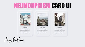 Responsive Neumorphism Design 2020 | Neumorphism Card UI HTML & CSS 2020 #neumorphism #StayAtHome