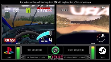 Colin McRae Rally 2.0 vs Colin McRae Rally Remastered (PS1 vs PC) Side by Side Comparison | VCDECIDE