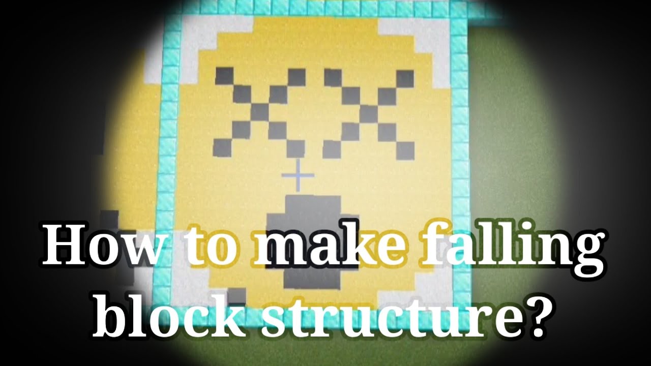 How to make Falling block Structure Minecraft video YouTube