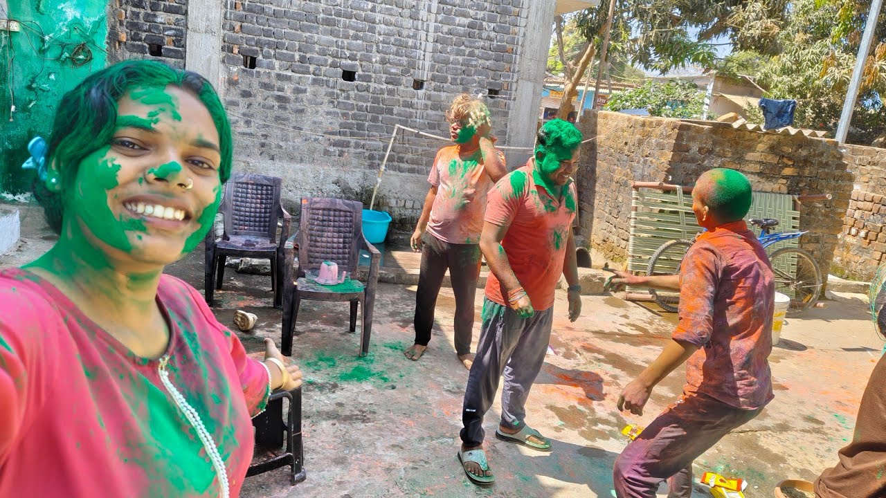 Holi celebration 🌈😃