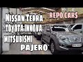Nissan terra | Mitsubishi pajero | Toyota Innova | repo cars prices