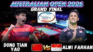 🔥FANTASTIC FINAL🔥DONG Tian Yao (CHN) vs Alwi FARHAN (INA) | Australia Badminton Open 2026