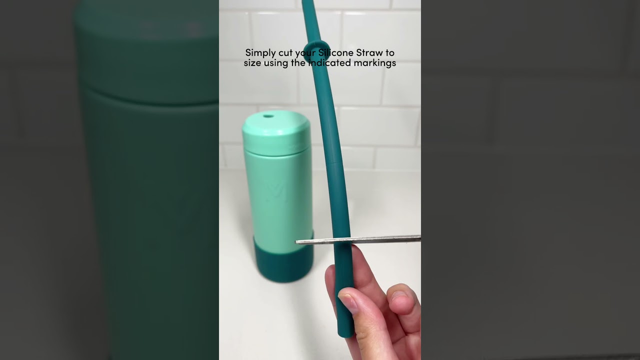 How to cut your Flexible Silicone Straws