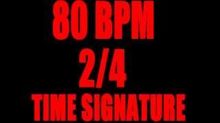LOUD Metronome 2/4 Time Signature 80 BPM