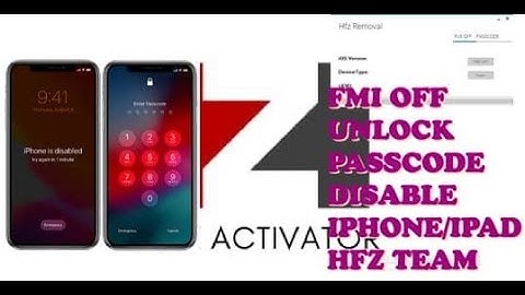 🔥New FMI OFF UNLOCK PASSCODE DISABLE IPHONE/IPAD HFZ TEAM IOS 13.2 Hfz Removal Tool🔥🔥🔥