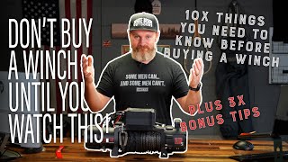 DO NOT BUY A WINCH! (Until you watch this) | Off Road Winch Basics 101