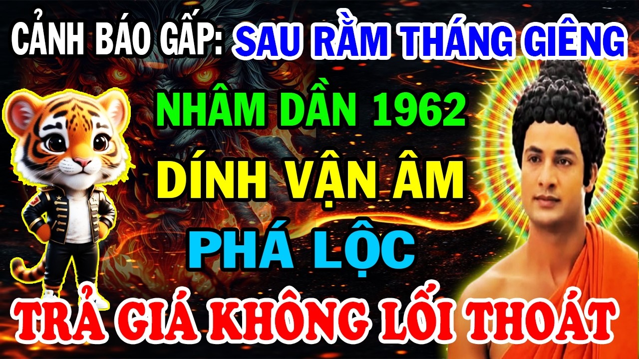 Cảnh Báo Gấp: Nhâm Dần 1962 Sau Rằm Tháng Giêng  Dính Vận Âm Phá Lộc, Trả Giá Không Lối Thoát