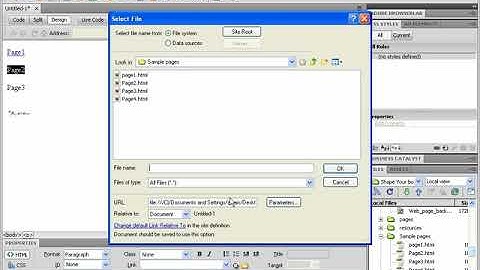 Dreamweaver CS5 Creating Links  Chapter 7, Class 7.3 @Shiz Tech in Urdu Hindi