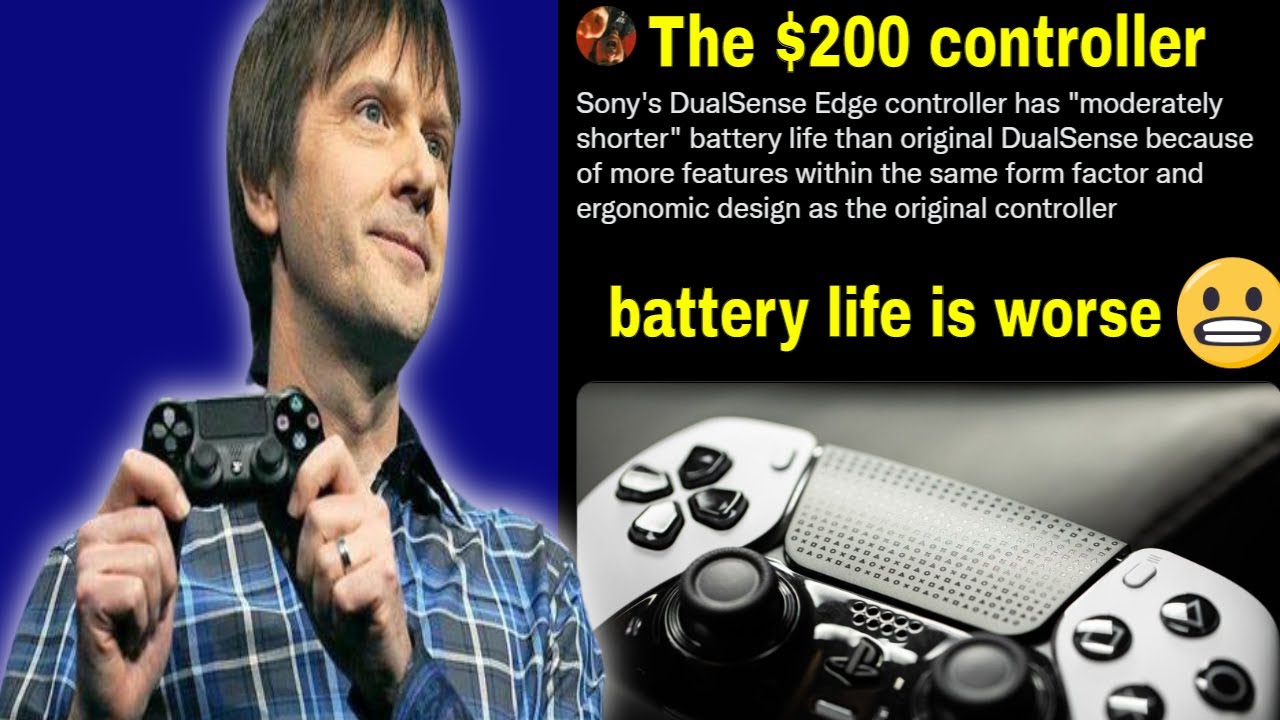 Sony DualSense Edge controller has a worst battery life then the original  PS5 controller 