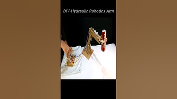 Hydraulic Powered Robotic Arm - Amazing science project for exhibition #roboticarm  #innovation