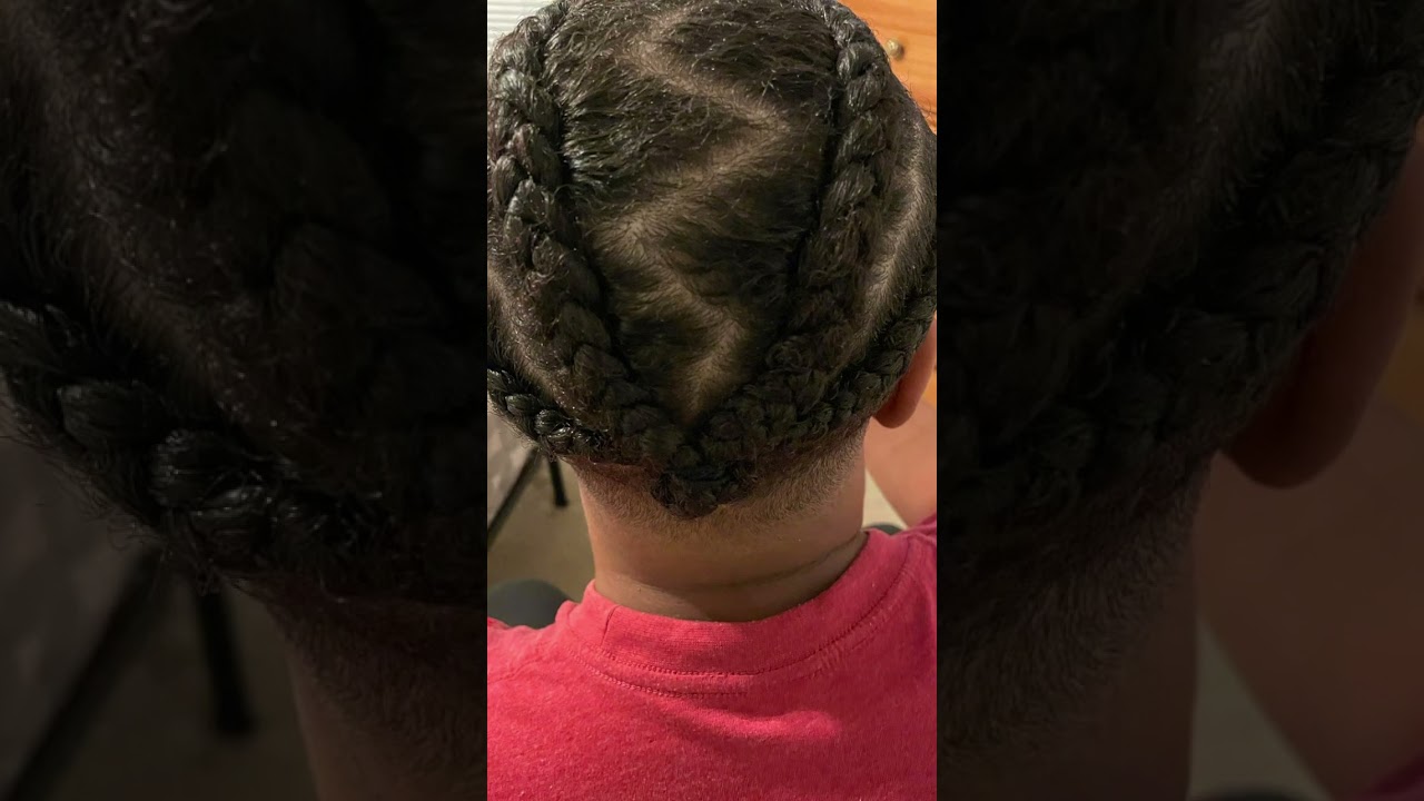 Cornrow Hairstyle on My Son 