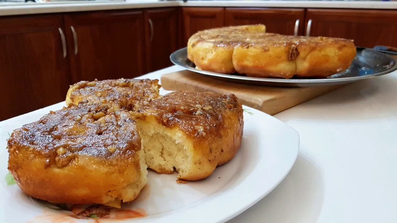 rolls with cinnamon apples and walnuts!!!! - YouTube