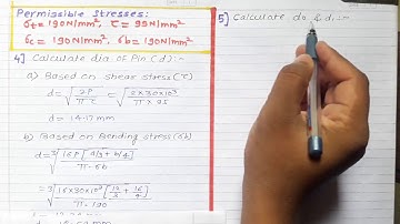 2.21 Numerical #2 on Knuckle joint _ University Exam Dec 2018 _ Machine Design I