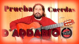 Video thumbnail of "Prueba cuerdas Dadario.#guitarraflamenca #tutorials #guitarra"