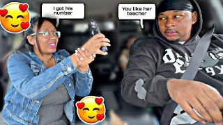 CAUGHT FLIRTING WITH OUR DAUGHTER TEACHER PRANK ON HUSBAND! *he went off*