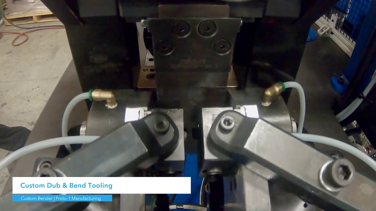 Custom Dub and Bend Tooling - Custom Bender Tube End Forming Machine
