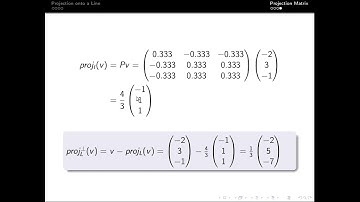 Projection Onto a Line
