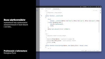 PHP i baza użytkowników, część 1