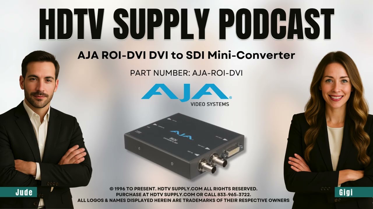 AJA ROI-DVI DVI to SDI Mini-Converter - YouTube