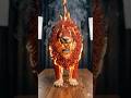 🔥 Matchstick lion Goes Up in Flames! 😱|#shorts