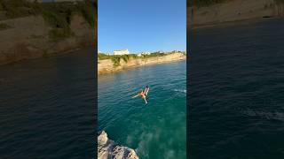 Headfirst from 12 meters #cliffjump