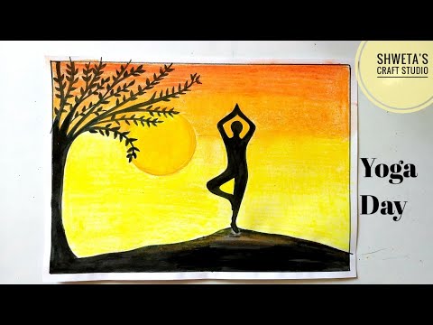 Happy World Yoga Day | World yoga day, Yoga drawing, Yoga day