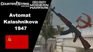 CS Source : Avtomat Kalashnikova 1947 in MW2019 Anims