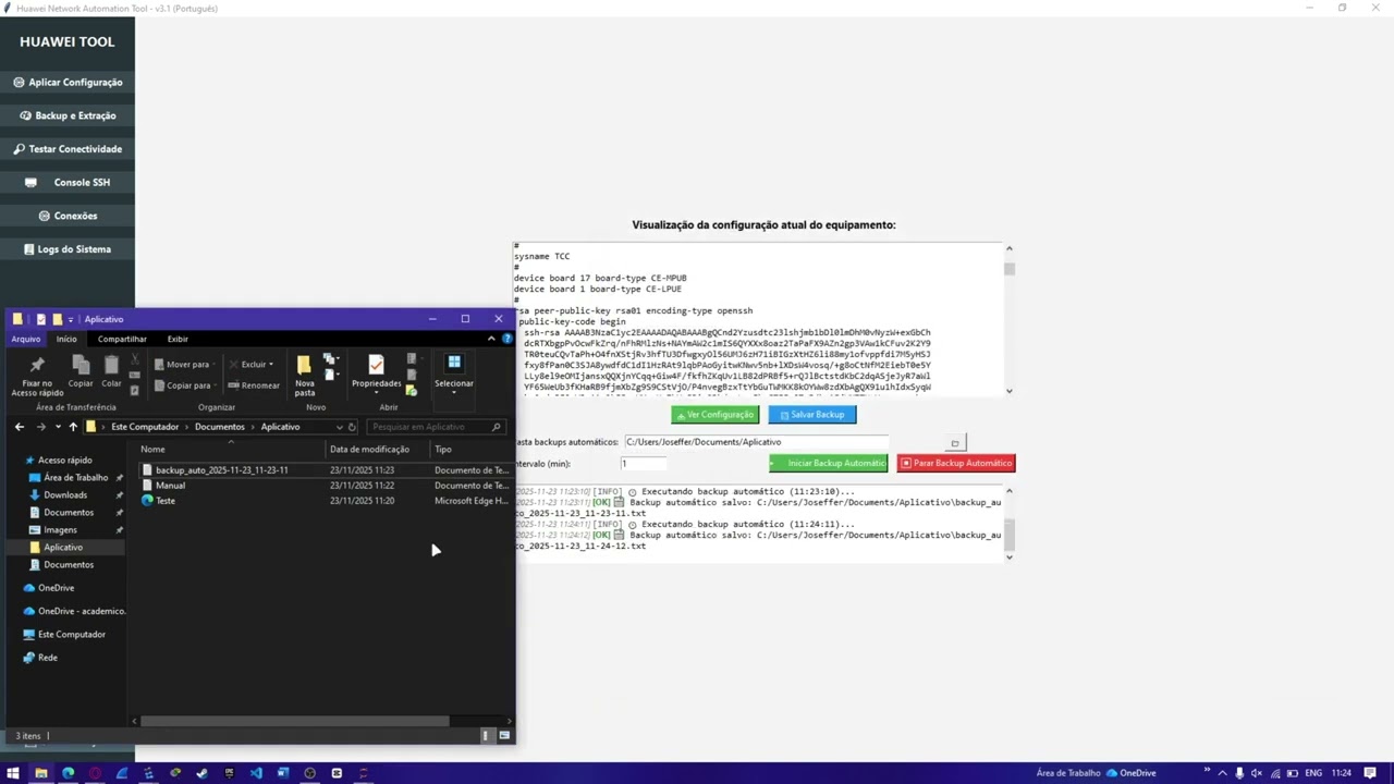 Huawei Network Automation Tool – Automação de Redes com NETCONF e SSH (Projeto de TCC)
