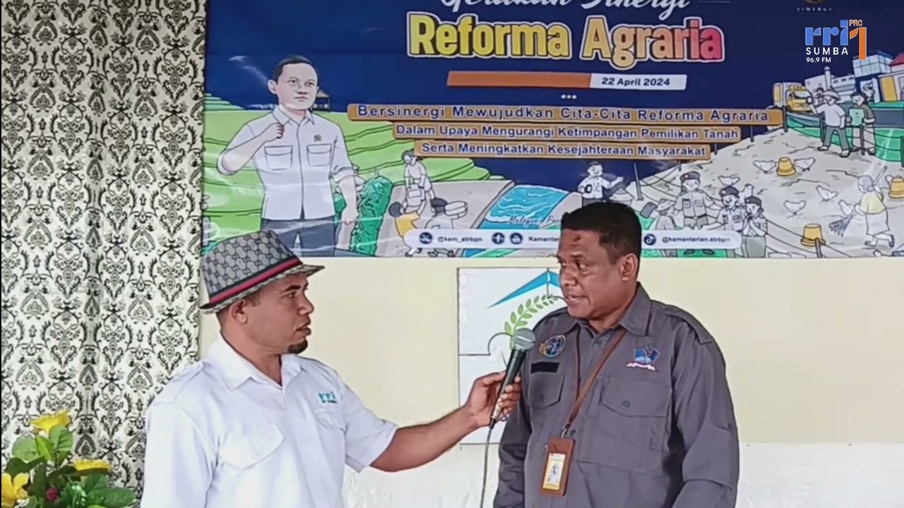 KANTOR PERTANAHAN KABUPATEN SUMBA BARAT BERSINERGI WUJUDKAN REFORMA AGRARIA | RRI SUMBA