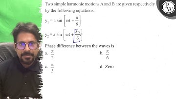 Two simple harmonic motions \( \mathrm{A} \) and \( \mathrm{B} \) a...