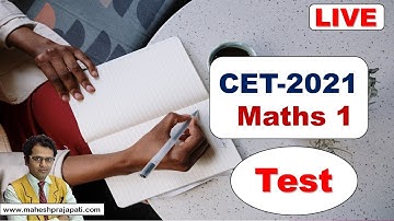 CET Exam 2021 | 10th Maths 2 Test | Mahesh Prajapati
