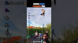 Rating CRAZY Trampoline Fails 1-10 😱💀 #Shorts
