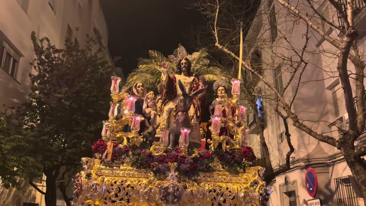 JESÚS DE LA PAZ LLEGANDO A SU TEMPLO AM.LA SALUD/ DONINGO DE RAMOS SEMANA SANTA DE CÁDIZ 2025