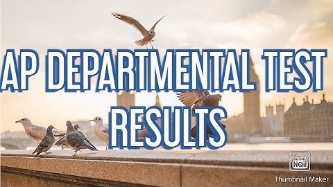 AP DEPARTMENTAL TEST RESULT