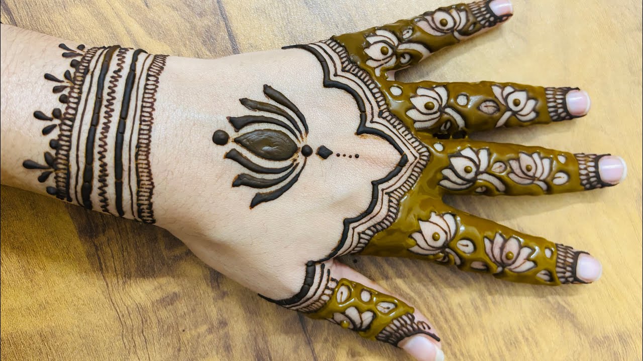 Hina khan wedding mehndi design step by step | hina khan ki shadi ki mehndi | bridal mehndi design