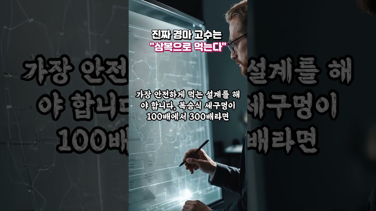 경마의 진짜 고수는! "삼복으로 먹는다!"